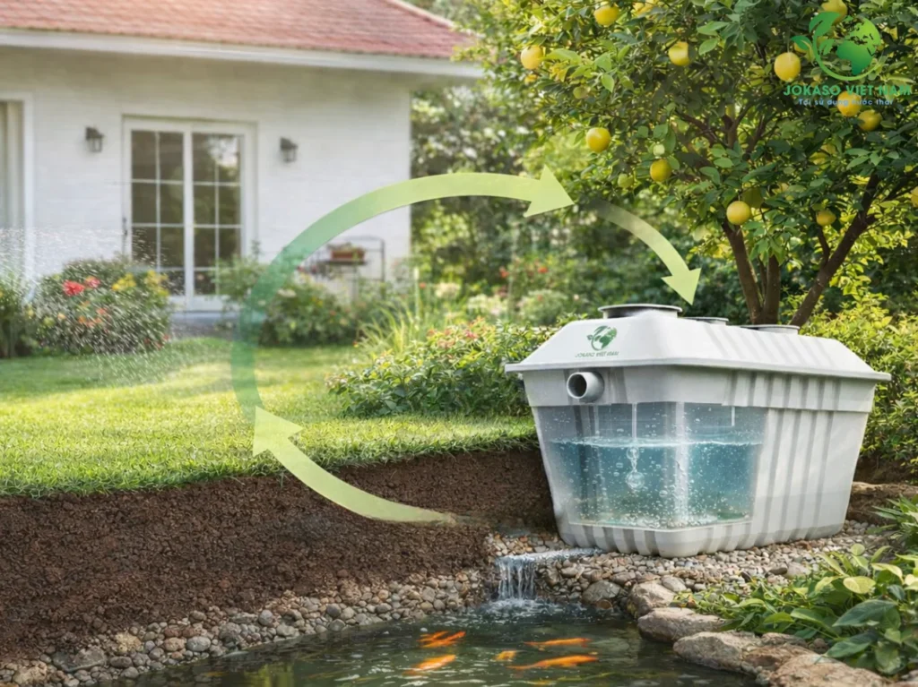 Nguồn Việt – Bể xử lý nước thải mini JOKASO VIETNAM dành cho hộ gia đình – Demo