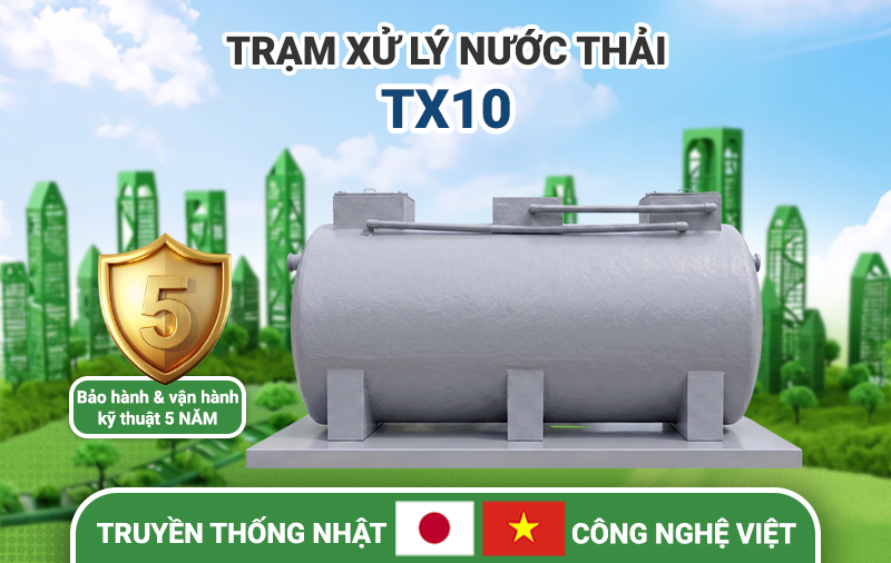 Trạm xử lý nước thải sinh hoạt tại chỗ JOKASO VIETNAM – TX10