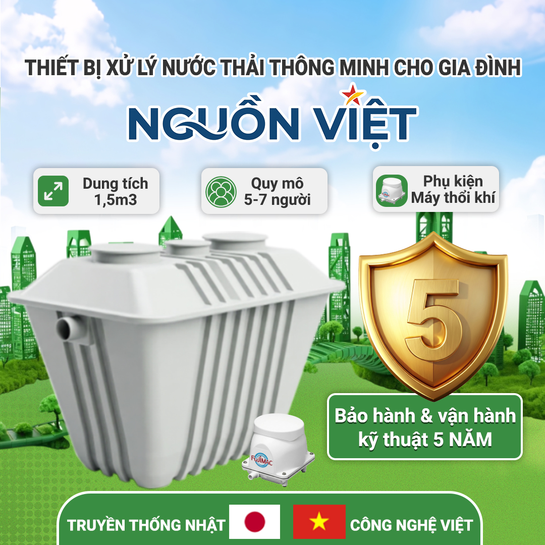 Thiết bị xử lý nước thải sinh hoạt tại chỗ JOKASO VIETNAM – Nguồn Việt