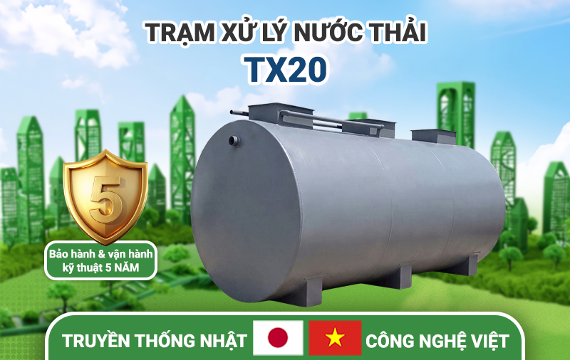 Trạm xử lý nước thải sinh hoạt tại chỗ JOKASO VIETNAM – TX20