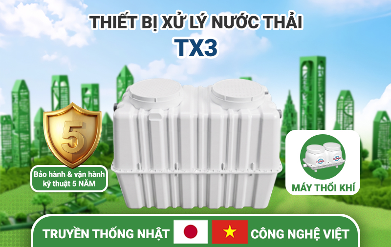 Thiết bị xử lý nước thải sinh hoạt tại chỗ JOKASO VIETNAM – TX3