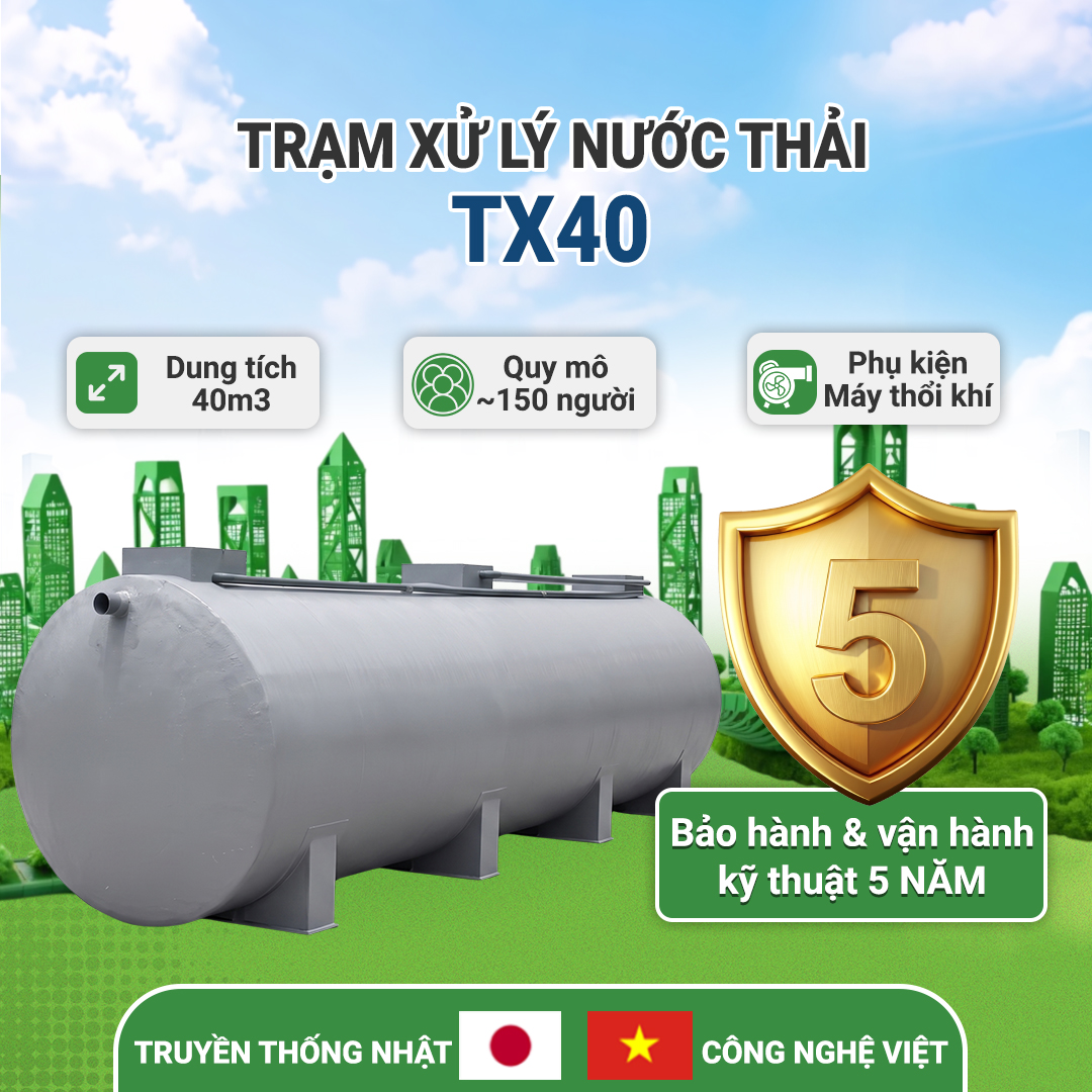 Trạm xử lý nước thải tại chỗ JOKASO VIETNAM – TX40