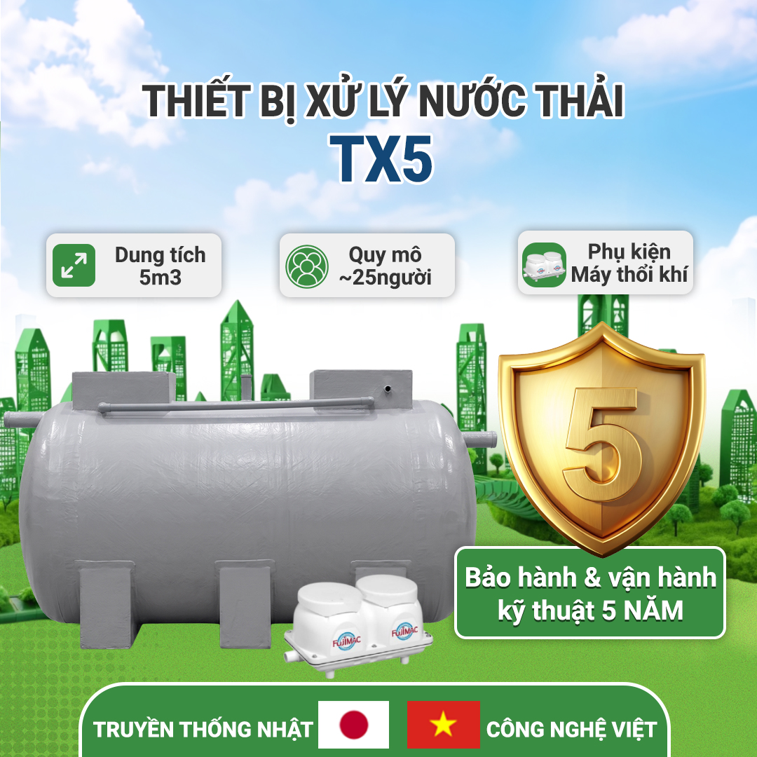 Thiết bị xử lý nước thải tại chỗ JOKASO VIETNAM – TX5